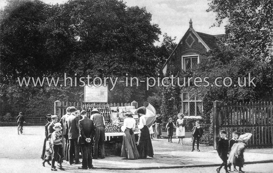 Grove Road Entrance, Victoria Park, Hackney, London. c.1910.